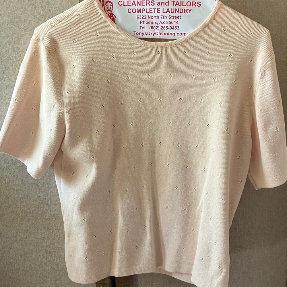Talbots Light Pink Short Sleeve Tee
